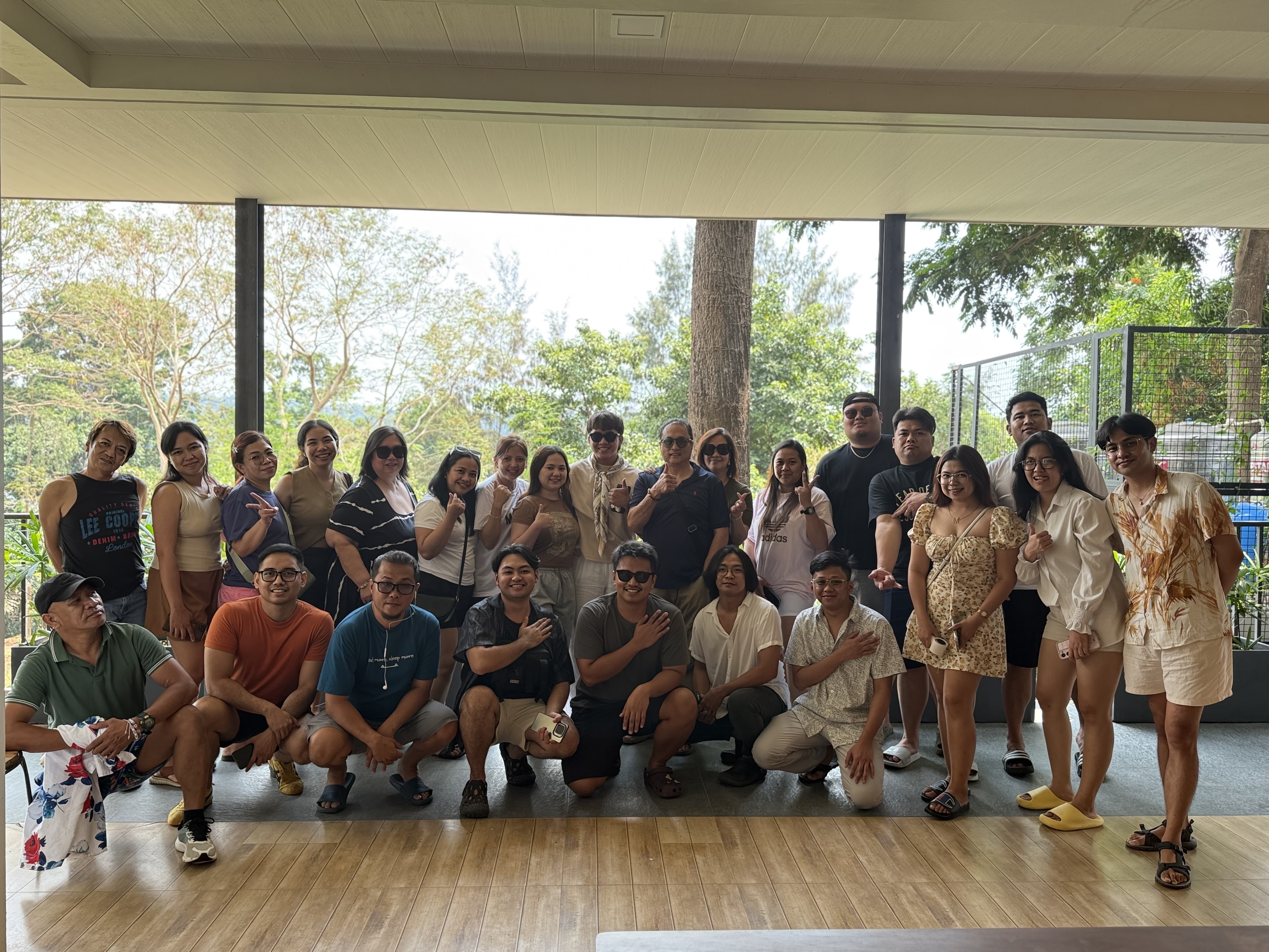 Our team in the Philippines on a team outing